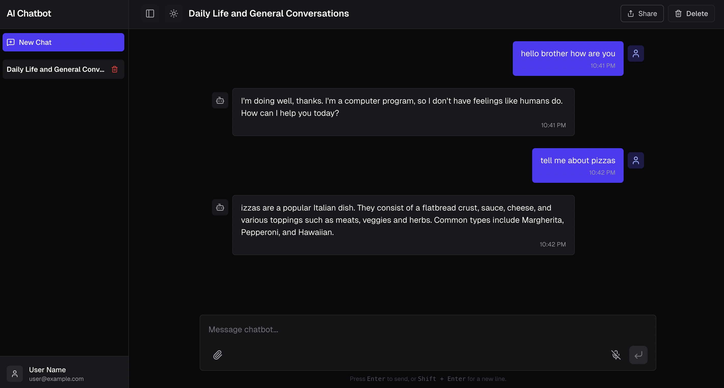 Voice Assistant Template